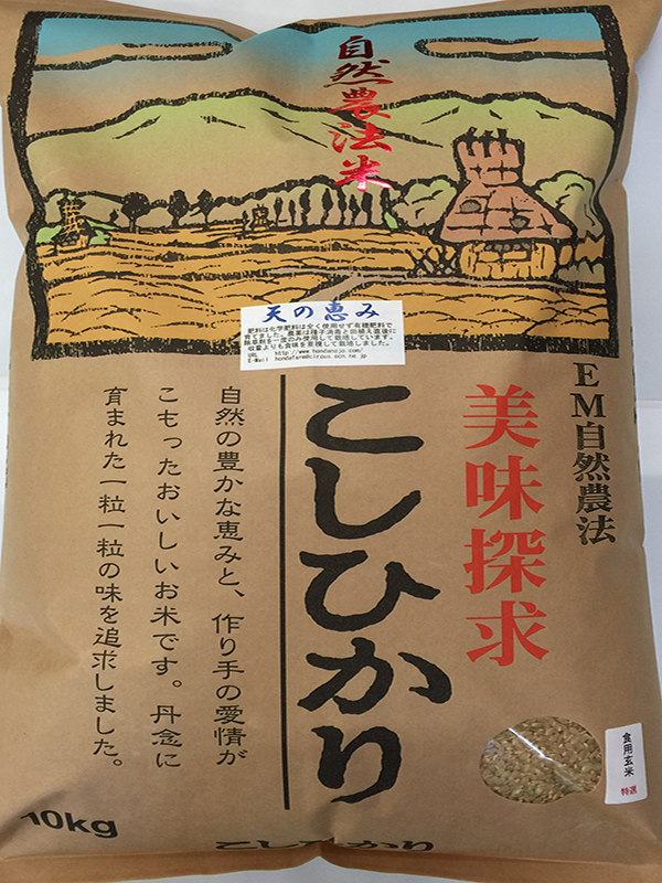 特別栽培減農薬栽培米「天の恵み」10ｋｇ食用玄米