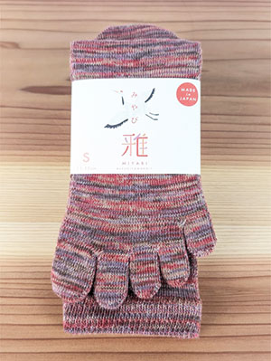 5本指　レギュラーソックス雅（MIYABI）23～25cm