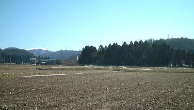 有機米コシヒカリ栽培田の耕運作業終了
